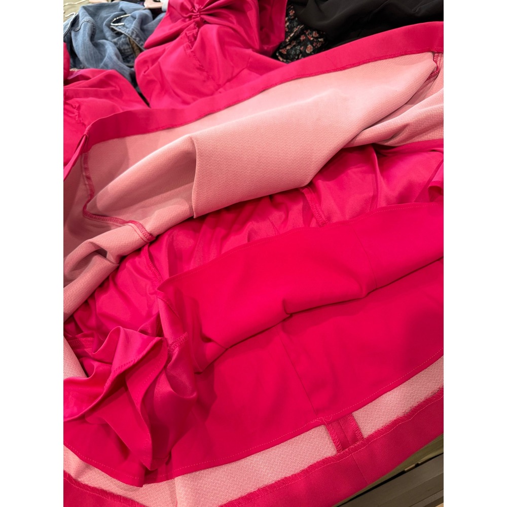 Antonio Melani Mini Dress Pink Size 12 Large Off Shoulder Barbiecore Cocktail - Picture 8 of 9